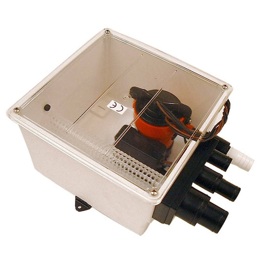 Johnson Pump 1000 GPH Multi Port Shower Sump Pump 12V w/Switch [57151] - Twin Screws Marine Service