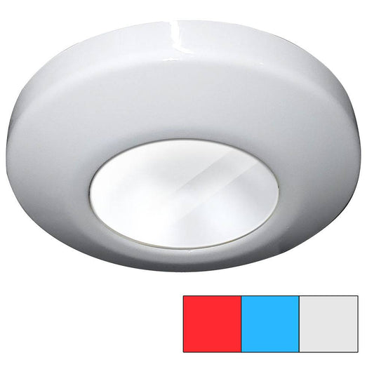 i2Systems Profile P1120 Tri-Light Surface Light - Red, Cool White  Blue - White Finish [P1120Z-31HAE] - Twin Screws Marine Service