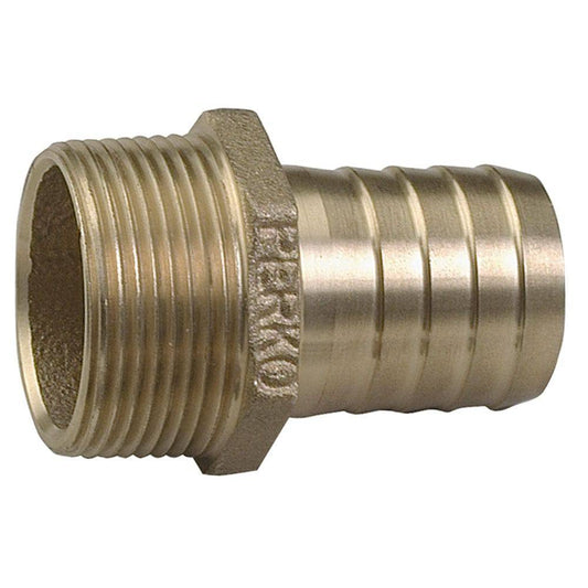 Perko 1-1/4" Pipe to Hose Adapter Straight Bronze MADE IN THE USA [0076DP7PLB] - Twin Screws Marine Service
