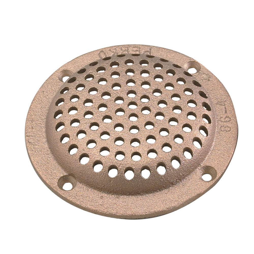 Perko 3-1/2" Round Bronze Strainer MADE IN THE USA [0086DP3PLB] - Twin Screws Marine Service