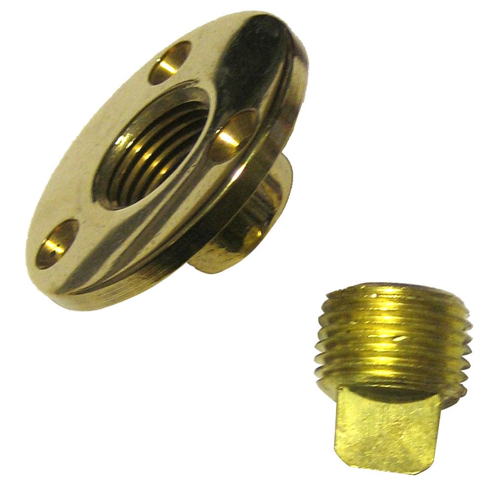Perko Garboard Drain & Drain Plug Assy Cast Bronze/Brass MADE IN THE USA [0714DP1PLB] - Twin Screws Marine Service