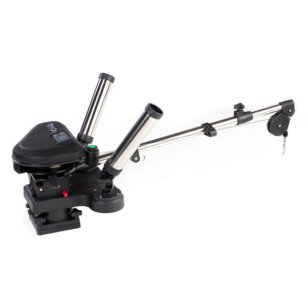 Scotty 2116 HP Depthpower Electric Downrigger 60" SS Telescoping Boom w/Swivel Base - Dual Rod Holder [2116] - Twin Screws Marine Service