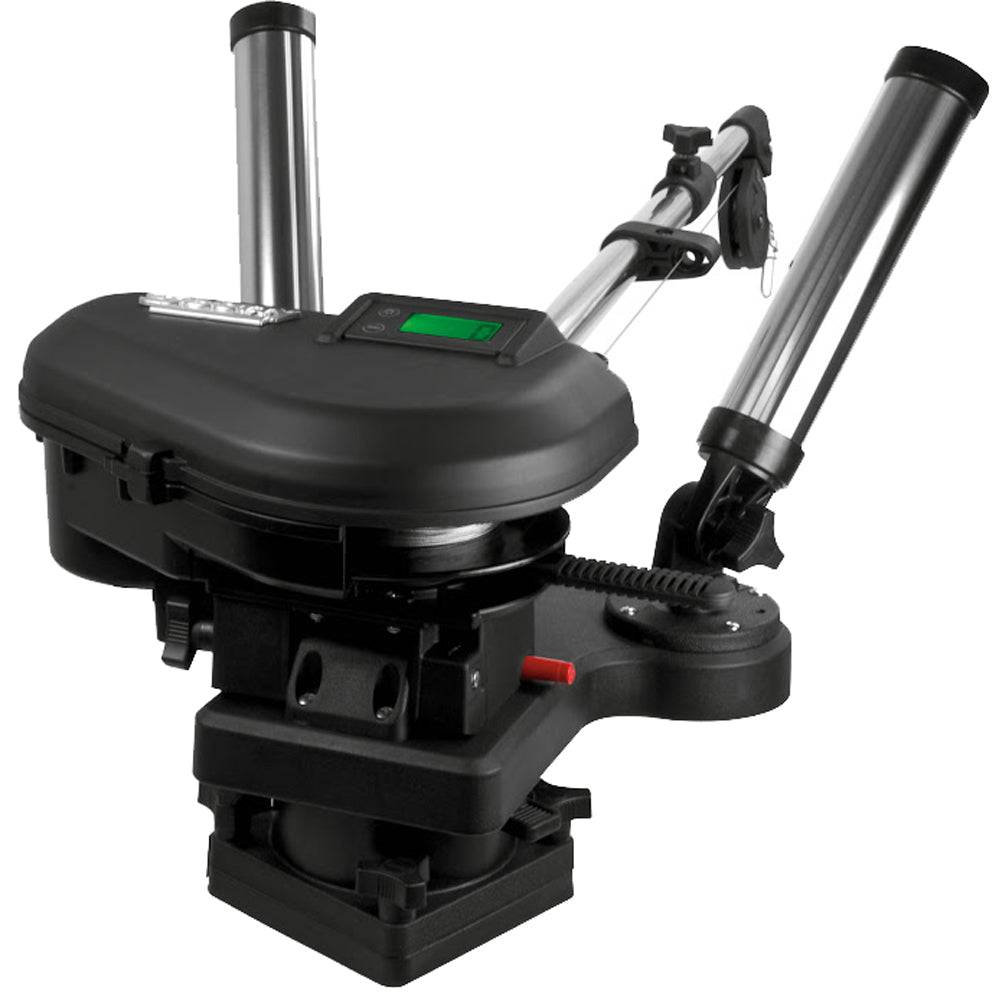 Scotty 2116 HP Depthpower Electric Downrigger 60" SS Telescoping Boom w/Swivel Base - Dual Rod Holder [2116] - Twin Screws Marine Service