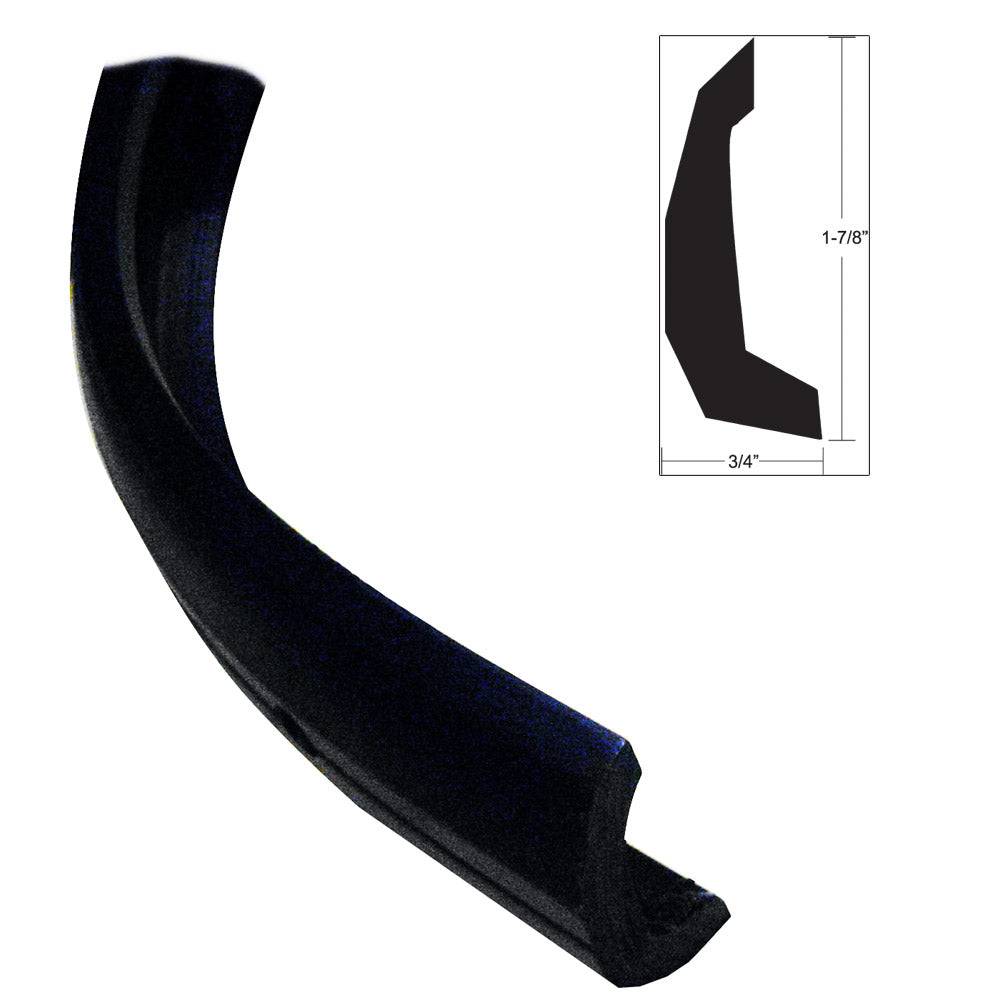 TACO Semi-Rigid Rub Rail Kit - Black w/No Insert - 30' [V11-4135BKA30-3] - Twin Screws Marine Service