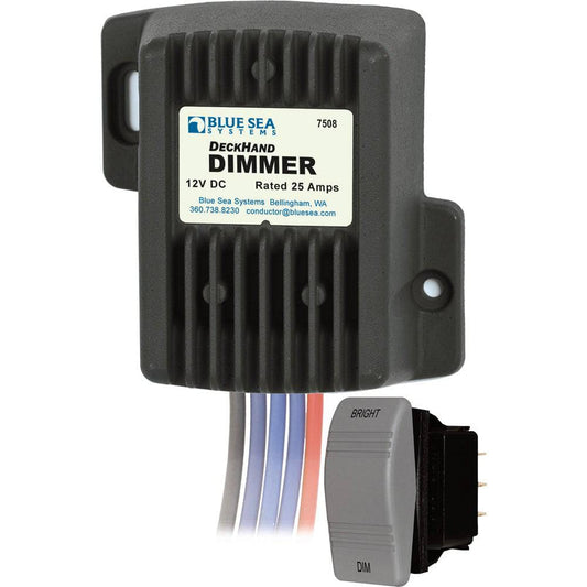 Blue Sea 7508 DeckHand Dimmer - 25 Amp/12V [7508] - Twin Screws Marine Service