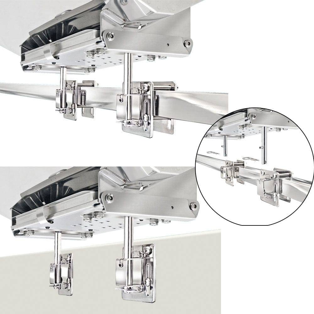 Magma Dual Side Bulkhead or Square/Flat Rail Mount [T10-540] - Twin Screws Marine Service
