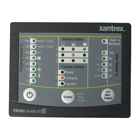 Xantrex TRUECHARGE2 Remote Panel f/20 & 40 & 60 AMP (Only for 2nd generation of TC2 chargers) [808-8040-01] - Twin Screws Marine Service