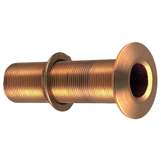 Perko 3/4" Thru-Hull Fitting w/Pipe Thread Bronze Extra Long - Max Hull 5" Thick [0348DP5PLB] - Twin Screws Marine Service