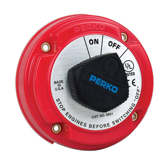 Perko Medium Duty Battery Disconnect Shut Off/On - 250 Amp Continuous, 12-32VDC [9601DP] - Twin Screws Marine Service