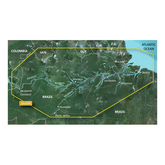 Garmin BlueChart g3 HD - HXSA009R - Amazon River - microSD/SD [010-C1066-20] - Twin Screws Marine Service