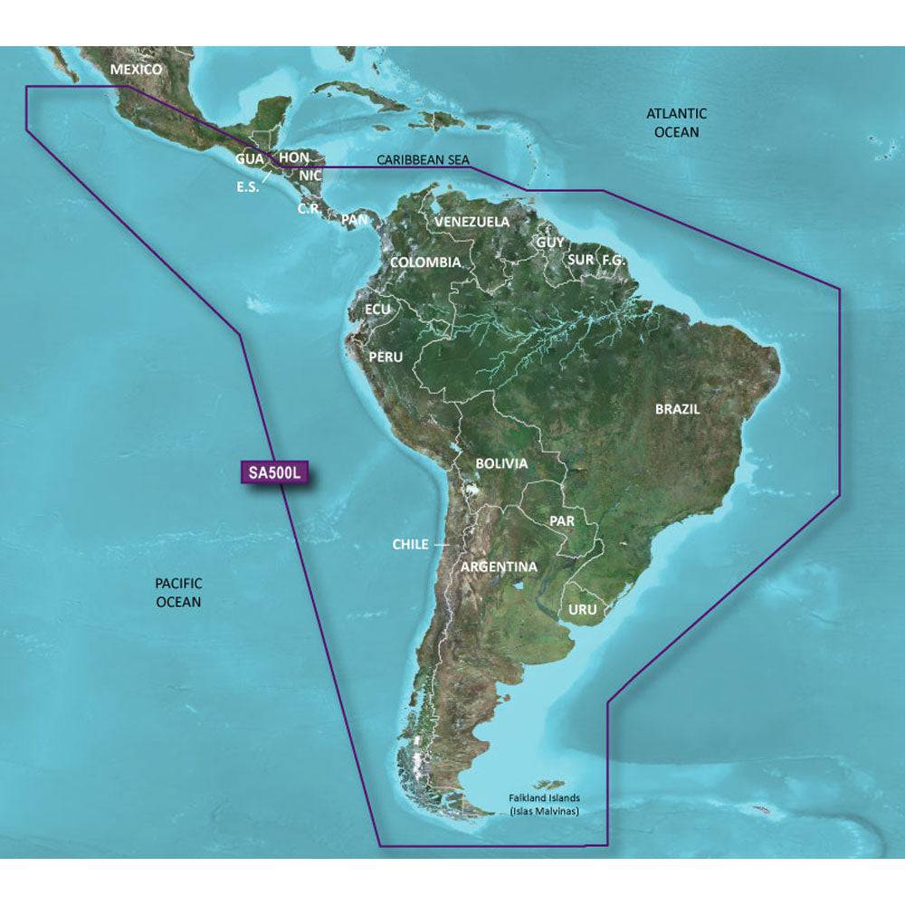 Garmin BlueChart g3 HD - HXSA600X - South America - microSD/SD [010-C1067-20] - Twin Screws Marine Service