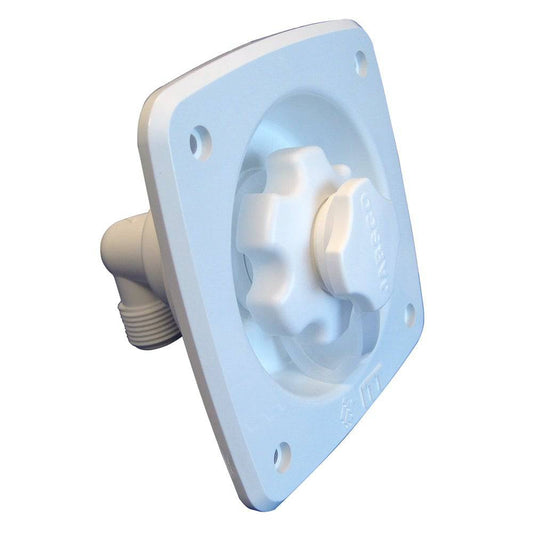 Jabsco Flush Mount Water Pressure Regulator 45psi - White [44411-1045] - Twin Screws Marine Service