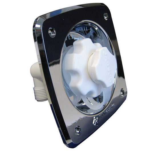 Jabsco Flush Mount Water Pressure Regulator 45psi - Chrome [44411-2045] - Twin Screws Marine Service