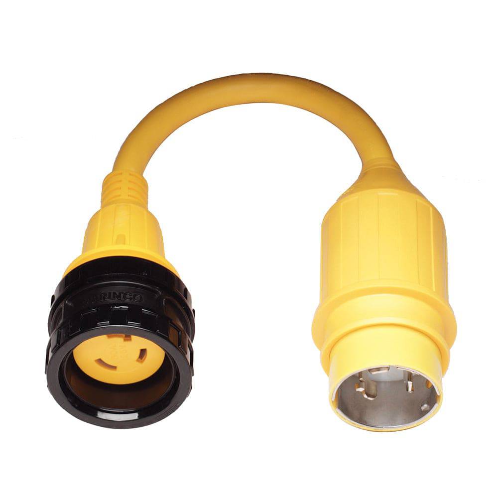 Marinco Pigtail Adapter, 30A Locking to 50A Locking [121A] - Twin Screws Marine Service