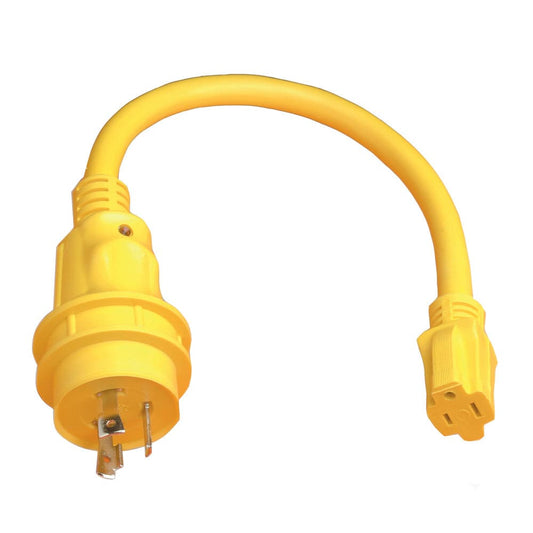 Marinco Pigtail Adapter - 15A Female to 30A Male [105SPP] - Twin Screws Marine Service