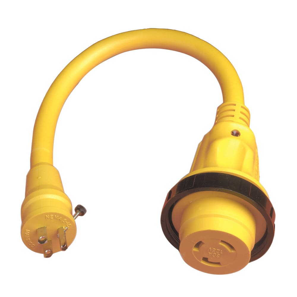 Marinco Pigtail Adapter Plus - 30A Female To 15A Male [104SPP] - Twin Screws Marine Service