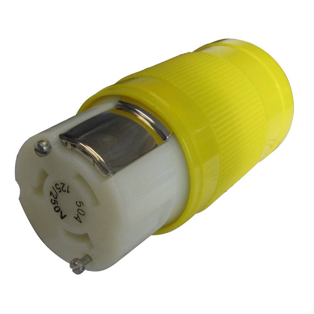 Marinco 50A 125/250V Locking Connector [6364CRN] - Twin Screws Marine Service