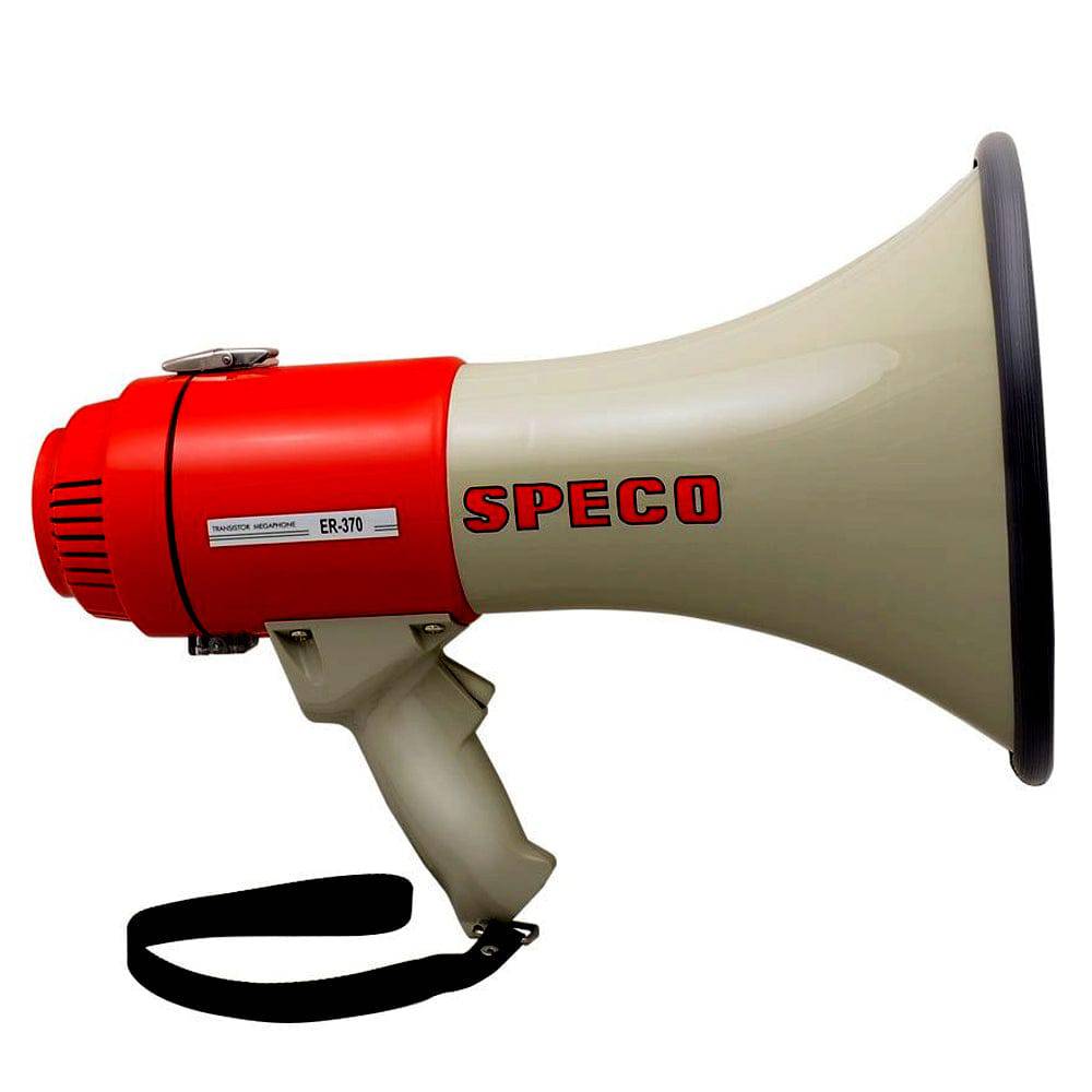 Speco ER370 Deluxe Megaphone w/Siren - Red/Grey - 16W [ER370] - Twin Screws Marine Service