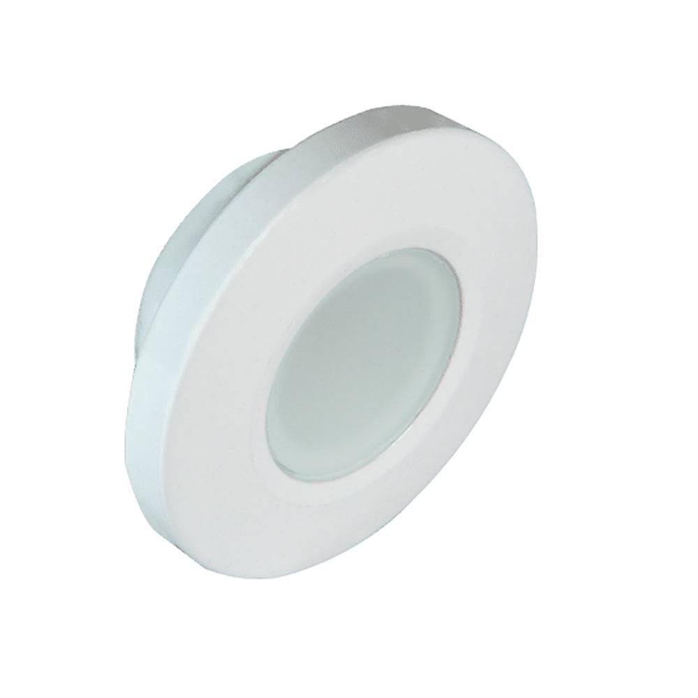 Lumitec Orbit - Flush Mount Down Light - White Finish - 4-Color Blue/Red/Purple/White Non Dimming [112520] - Twin Screws Marine Service