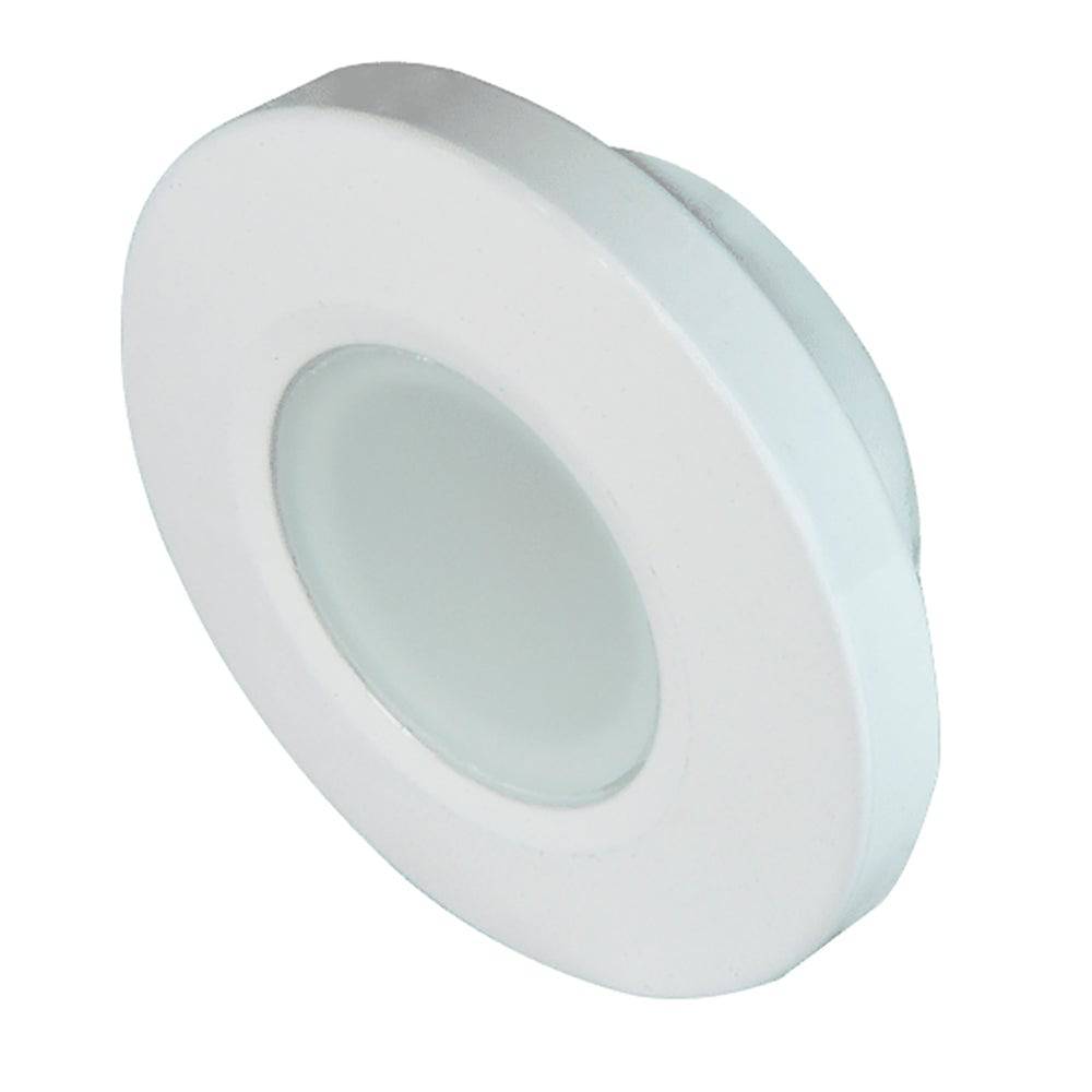 Lumitec Orbit - Flush Mount Down Light - White Finish - 4-Color Blue/Red/Purple/White Non Dimming [112520] - Twin Screws Marine Service