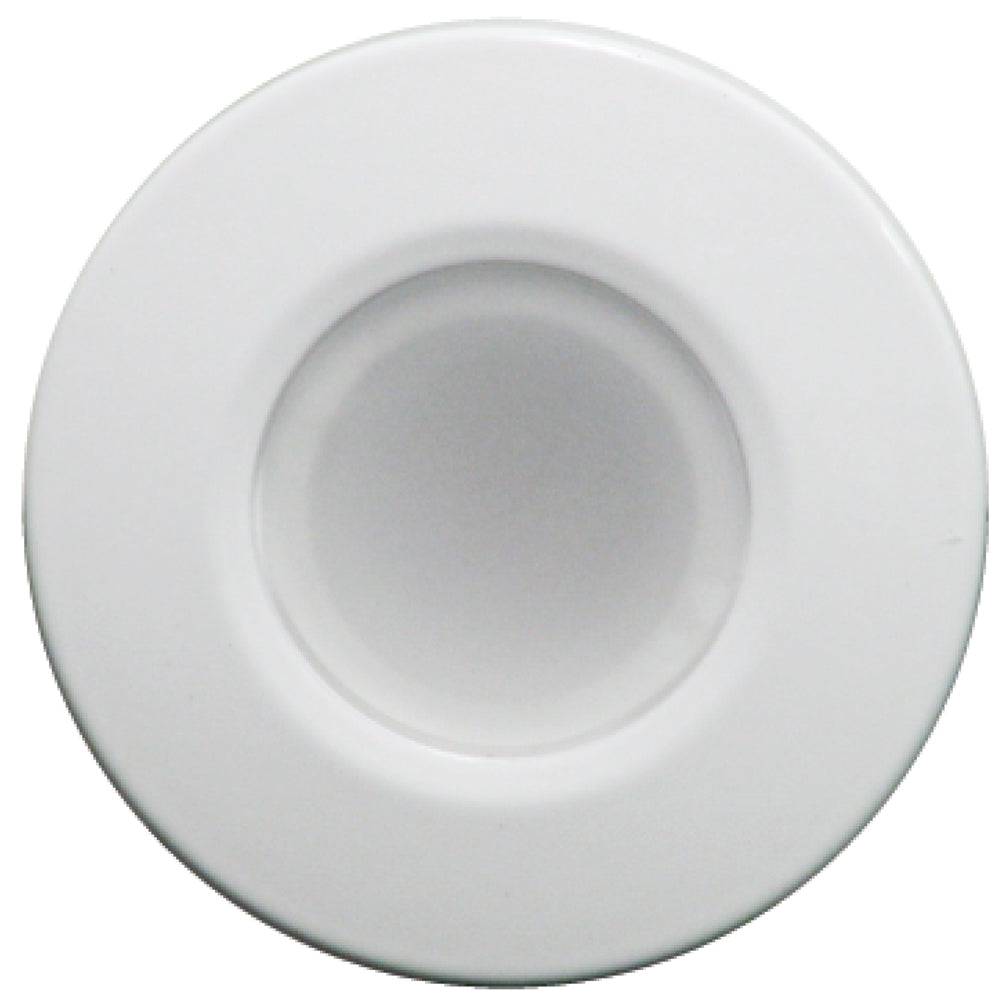 Lumitec Orbit - Flush Mount Down Light - White Finish - 4-Color Blue/Red/Purple/White Non Dimming [112520] - Twin Screws Marine Service