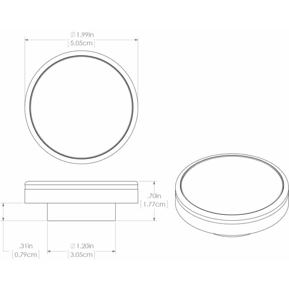 Lumitec Halo - Flush Mount Down Light - White Finish - White Non-Dimming [112823] - Twin Screws Marine Service