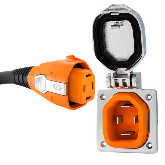 SmartPlug 50 AMP Stainless Steel Combo Kit [B50ASSY] - Twin Screws Marine Service