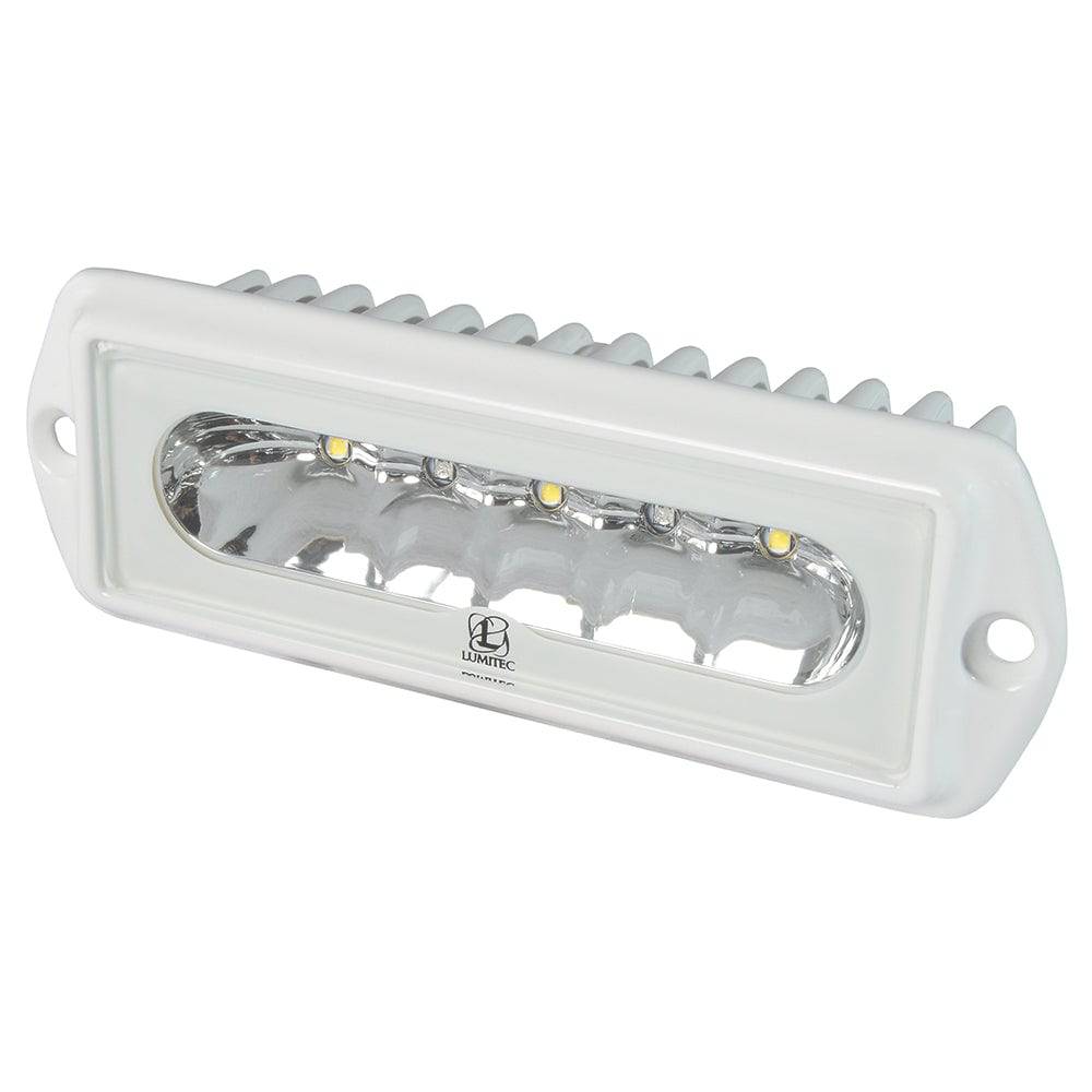 Lumitec Capri2 - Flush Mount LED Flood Light - 2-Color White/Red Dimming [101100] - Twin Screws Marine Service