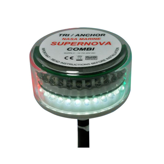 Clipper Supernova Combi LED Tricolor Masthead Anchor Light [CL-CTC] - Twin Screws Marine Service