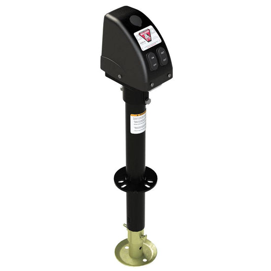 Bulldog 3,500lbs A-Frame RV Jack w/Powered Drive - 12V - Black Cover [500187] - Twin Screws Marine Service