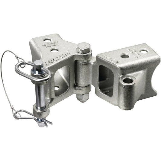 Fulton Fold-Away Bolt-On Hinge Kit 2" x 3" Trailer Beam, Rating 5,000 lbs., 48" Pivot, Z-Max 600 Zinc Finish [HDPB230101] - Twin Screws Marine Service