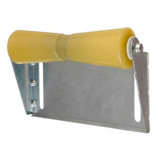 C.E. Smith Panel Bracket Assembly 12" Keel Roller - Yellow TPR [10455G] - Twin Screws Marine Service
