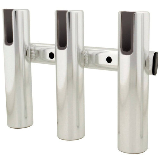 TACO 3-Rod Holder Rack - Brushed Aluminum [F31-3003BSA-1] - Twin Screws Marine Service
