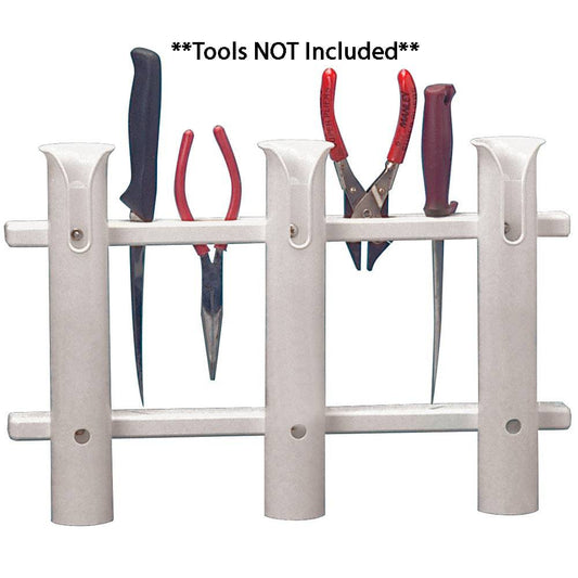 TACO 3-Rod Poly Rod Rack - White [P03-063W] - Twin Screws Marine Service