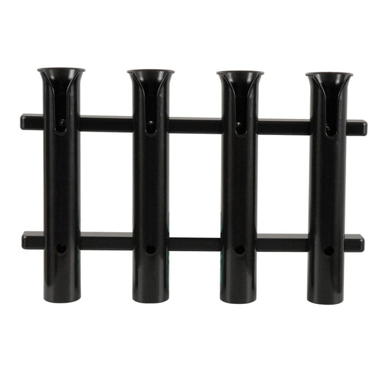TACO 4-Rod Poly Rod Rack - Black [P03-064B] - Twin Screws Marine Service