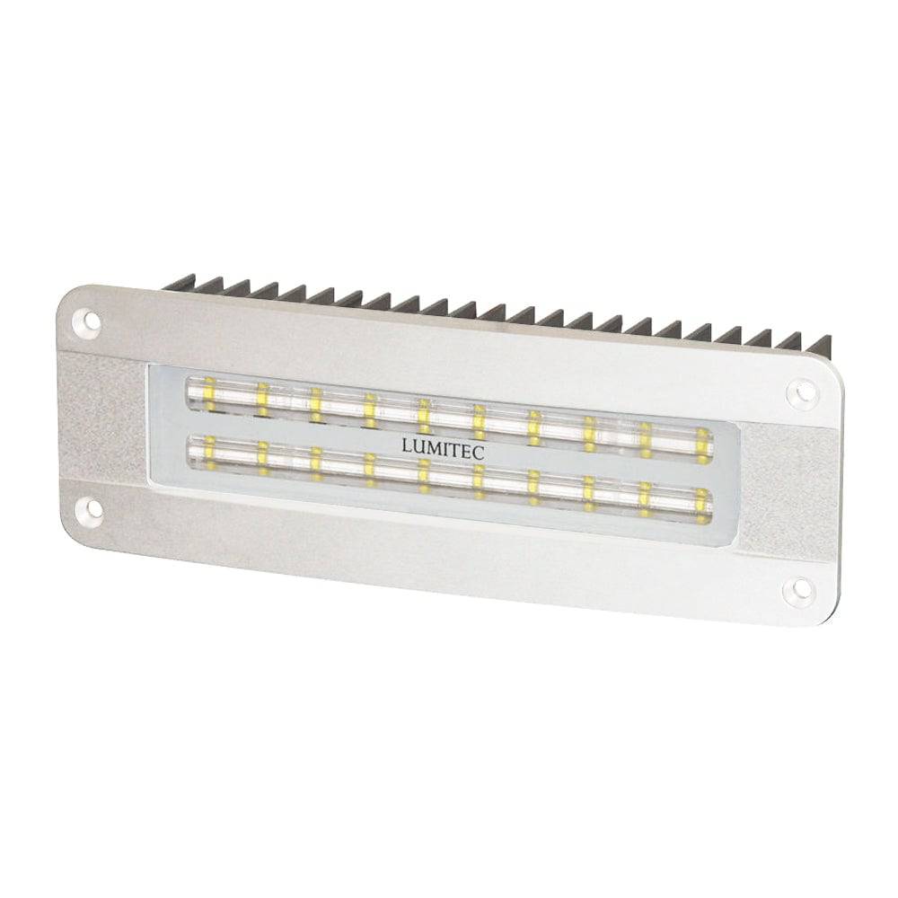 Lumitec Maxillume2 - High Power/Flush Mount Flood Light - White Finish - White Dimming [101135] - Twin Screws Marine Service