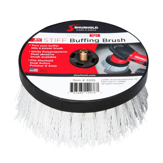 Shurhold 6-1/2" Stiff Brush f/Dual Action Polisher [3205] - Twin Screws Marine Service