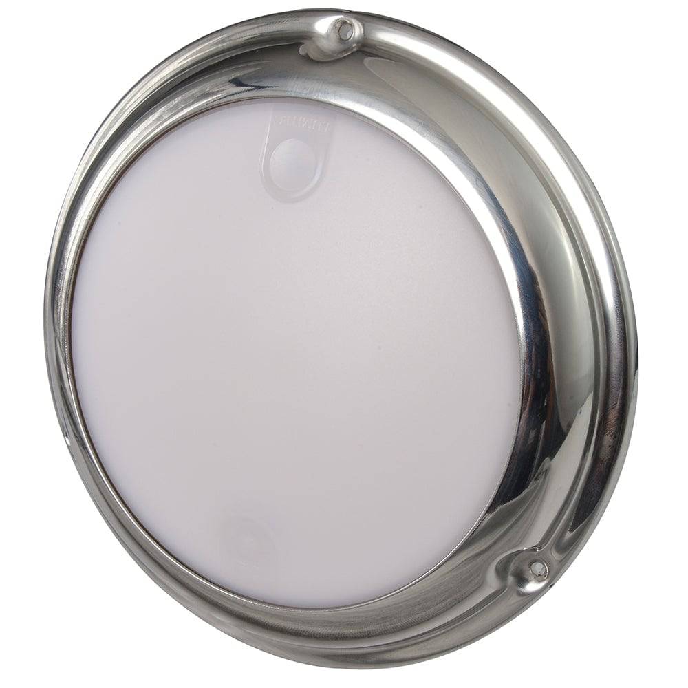 Lumitec TouchDome - Dome Light - Polished SS Finish - 2-Color White/Blue Dimming [101097] - Twin Screws Marine Service