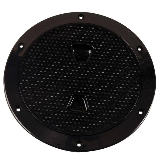 Beckson 6" Non-Skid Screw-Out Deck Plate - Black [DP62-B] - Twin Screws Marine Service