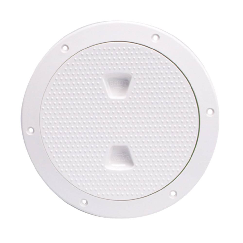 Beckson 6" Non-Skid Screw-Out Deck Plate - White [DP62-W] - Twin Screws Marine Service