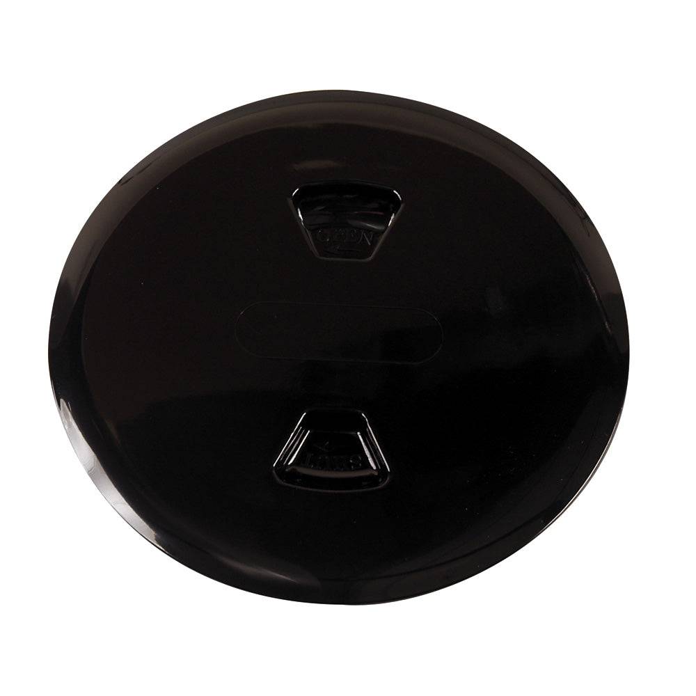Beckson 5" Twist-Out Deck Plate - Black [DP50-B] - Twin Screws Marine Service