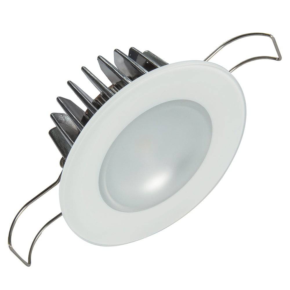 Lumitec Mirage - Flush Mount Down Light - Glass Finish/No Bezel - 4-Color Red/Blue/Purple Non Dimming w/White Dimming [113190] - Twin Screws Marine Service