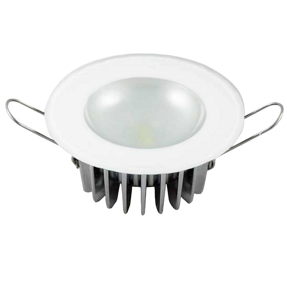 Lumitec Mirage - Flush Mount Down Light - Glass Finish/No Bezel - 4-Color Red/Blue/Purple Non Dimming w/White Dimming [113190] - Twin Screws Marine Service