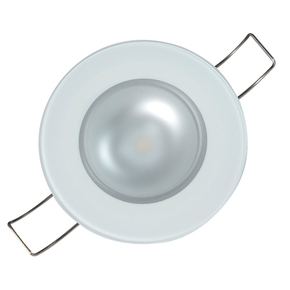 Lumitec Mirage - Flush Mount Down Light - Glass Finish/No Bezel - Warm White Dimming [113199] - Twin Screws Marine Service