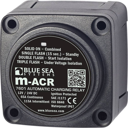 Blue Sea 7601 DC Mini ACR Automatic Charging Relay - 65 Amp [7601] - Twin Screws Marine Service