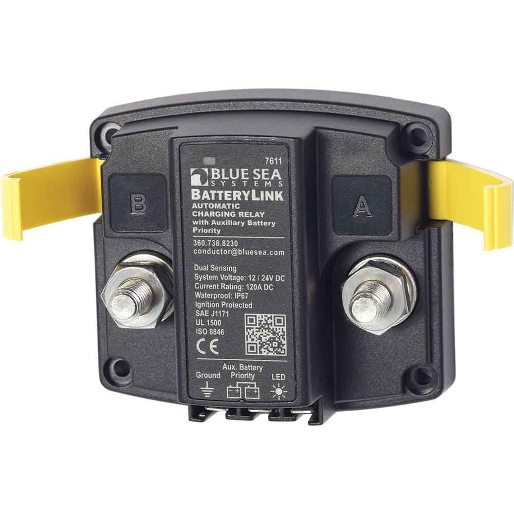 Blue Sea 7611 DC BatteryLink Automatic Charging Relay - 120 Amp w/Auxiliary Battery Charging [7611] - Twin Screws Marine Service