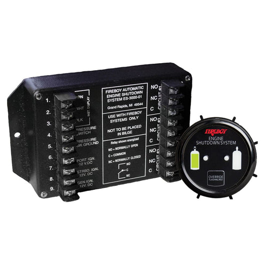 Fireboy-Xintex Engine Shutdown System w/Round Display [ES-3000-01] - Twin Screws Marine Service