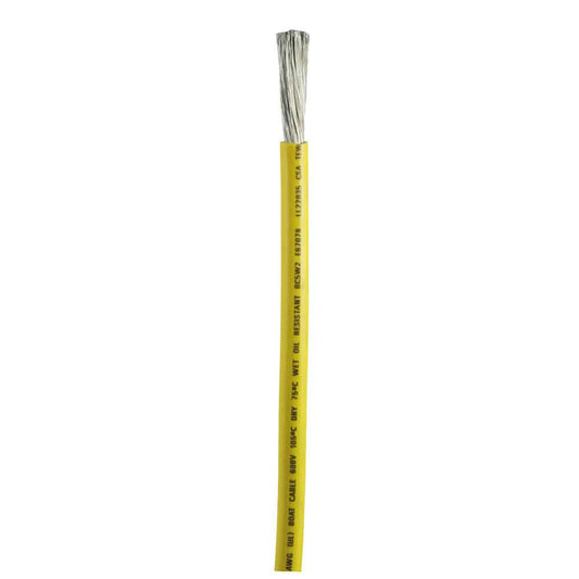 Ancor Yellow 2 AWG Battery Cable - Sold By The Foot [1149-FT] - Twin Screws Marine Service