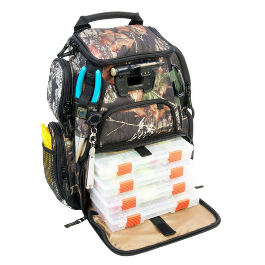 Wild River RECON Mossy Oak Compact Lighted Backpack w/4 PT3500 Trays [WCT503] - Twin Screws Marine Service