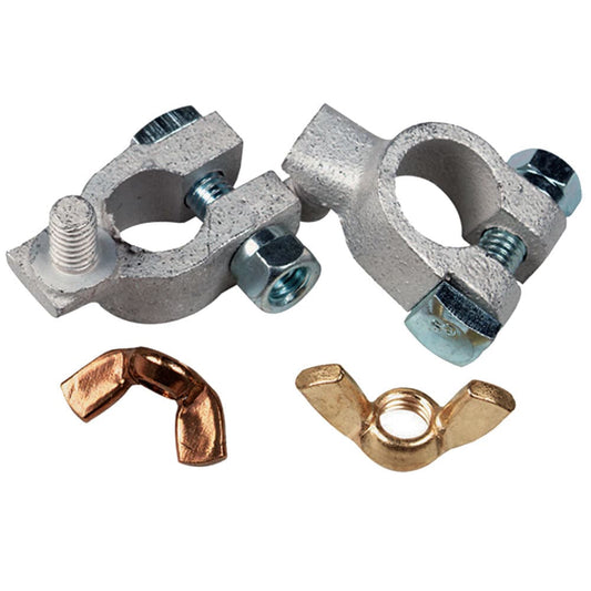Ancor Tinned Battery Terminal - 5/16" & 3/8" Stud - Positive & Negative Combo [260322] - Twin Screws Marine Service